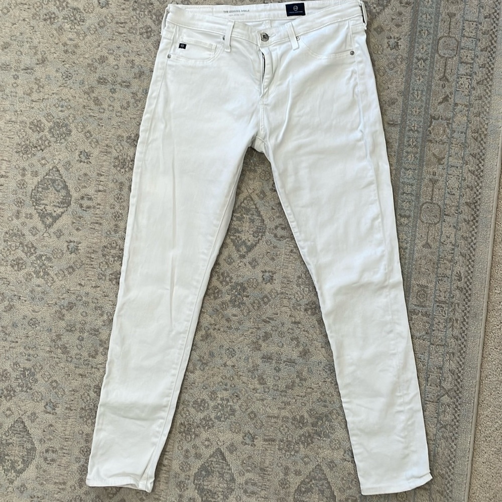 AG Adriano Goldschmied White Jeans